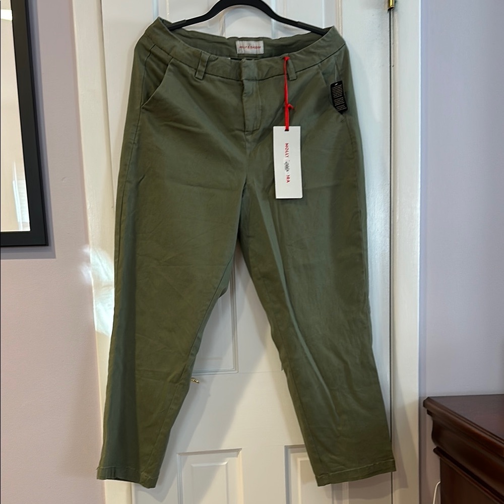 Molly & Isadora Olive Green Chino Pants